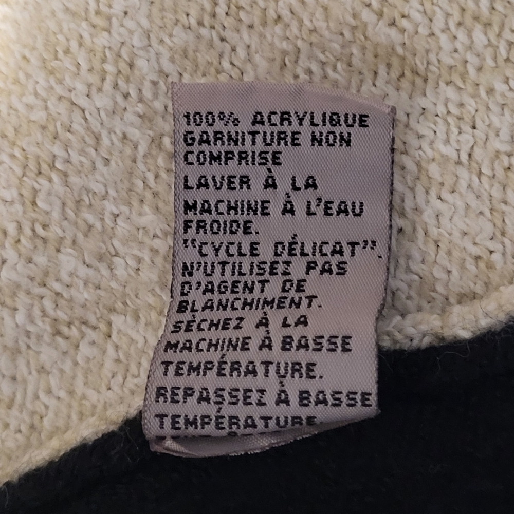 TanJay Vintage Dog Embroidered Knit Full Zip Cardigan Jacket Women’s Large C50 - Picture 9 of 10